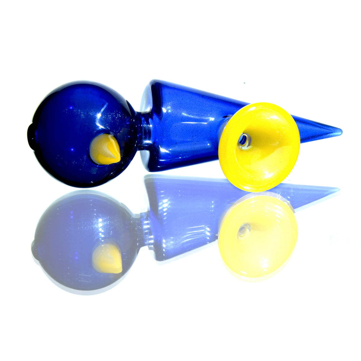 "Flightless Bird" Colorform Rig w/ Matching Cap & Sherlock Pipe Set -  14mm Female
