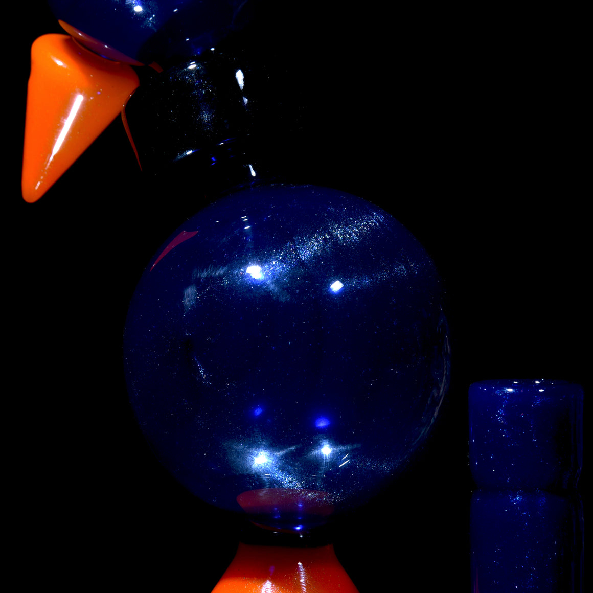 "Flightless Bird" Colorform Rig w/ Matching Cap & Sherlock Pipe Set -  14mm Female
