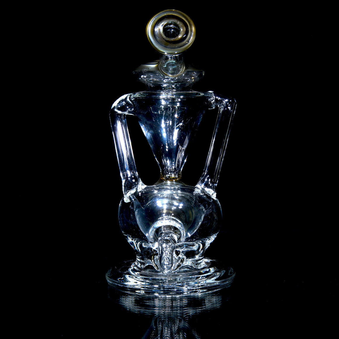 Observatory Double-uptake Spherical Recycler - Chromium - 14mm Female