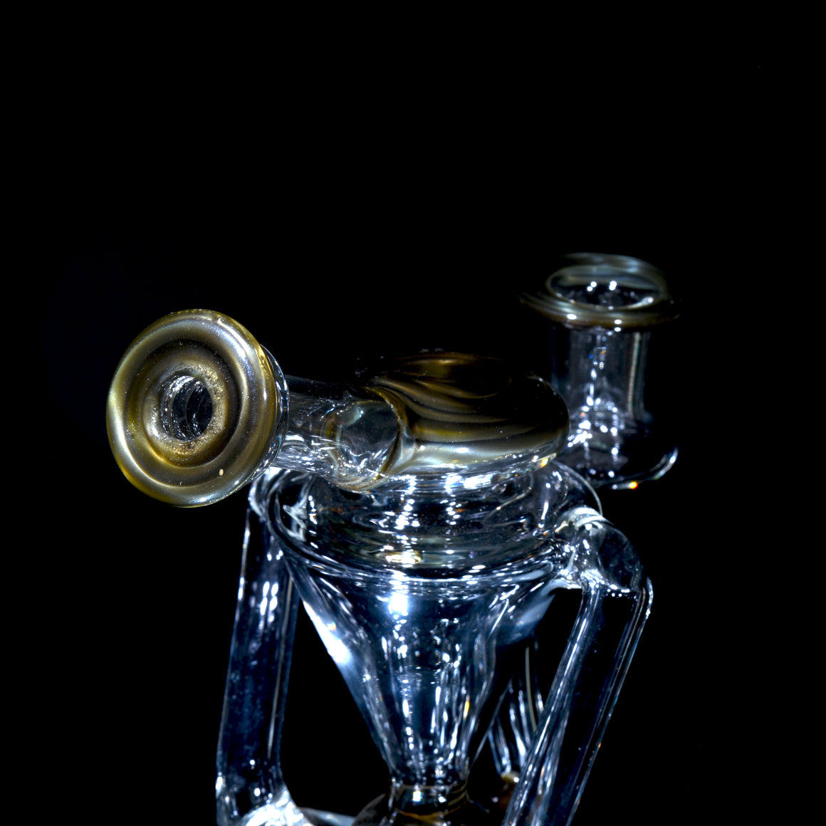 Observatory Double-uptake Spherical Recycler - Chromium - 14mm Female