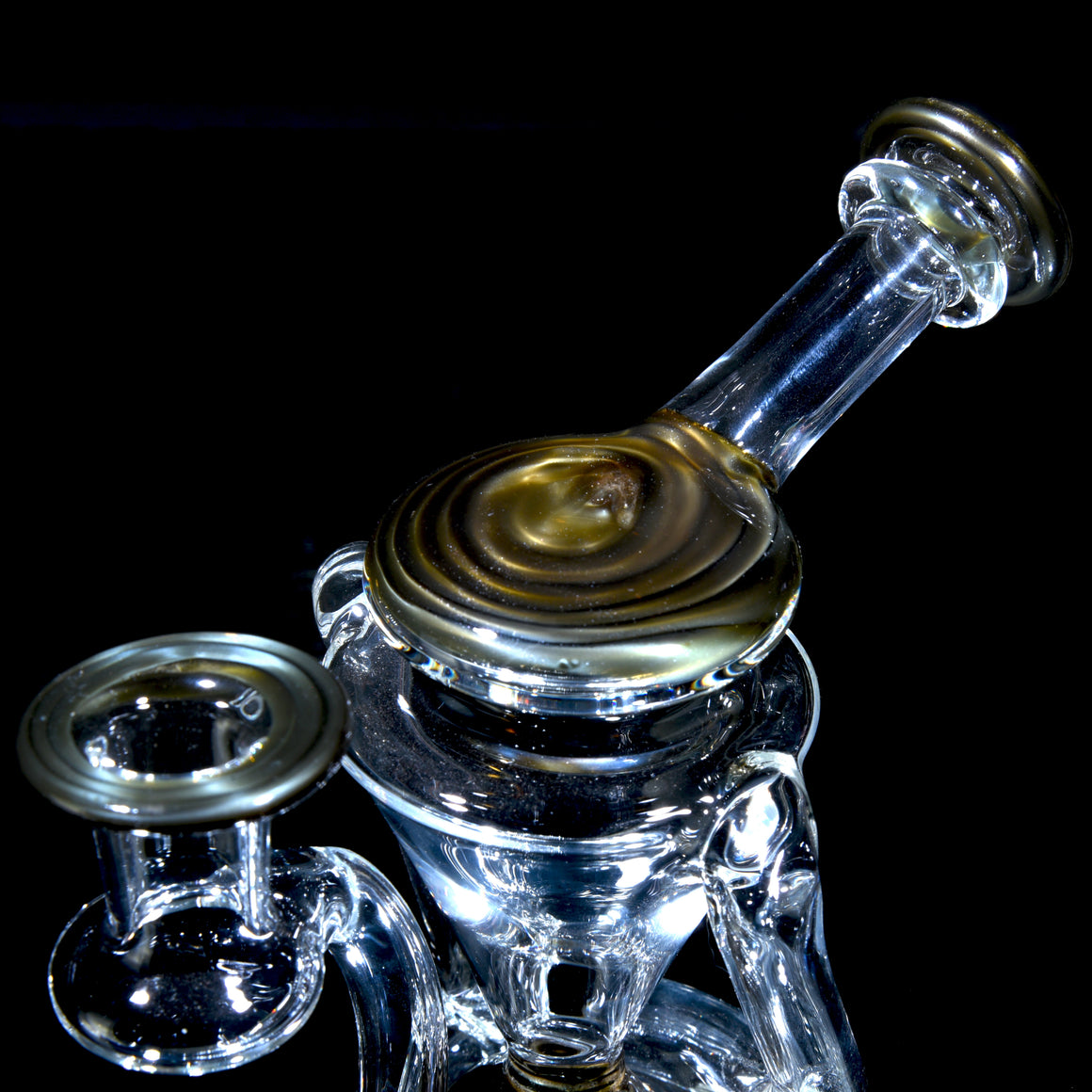 Observatory Double-uptake Spherical Recycler - Chromium - 14mm Female
