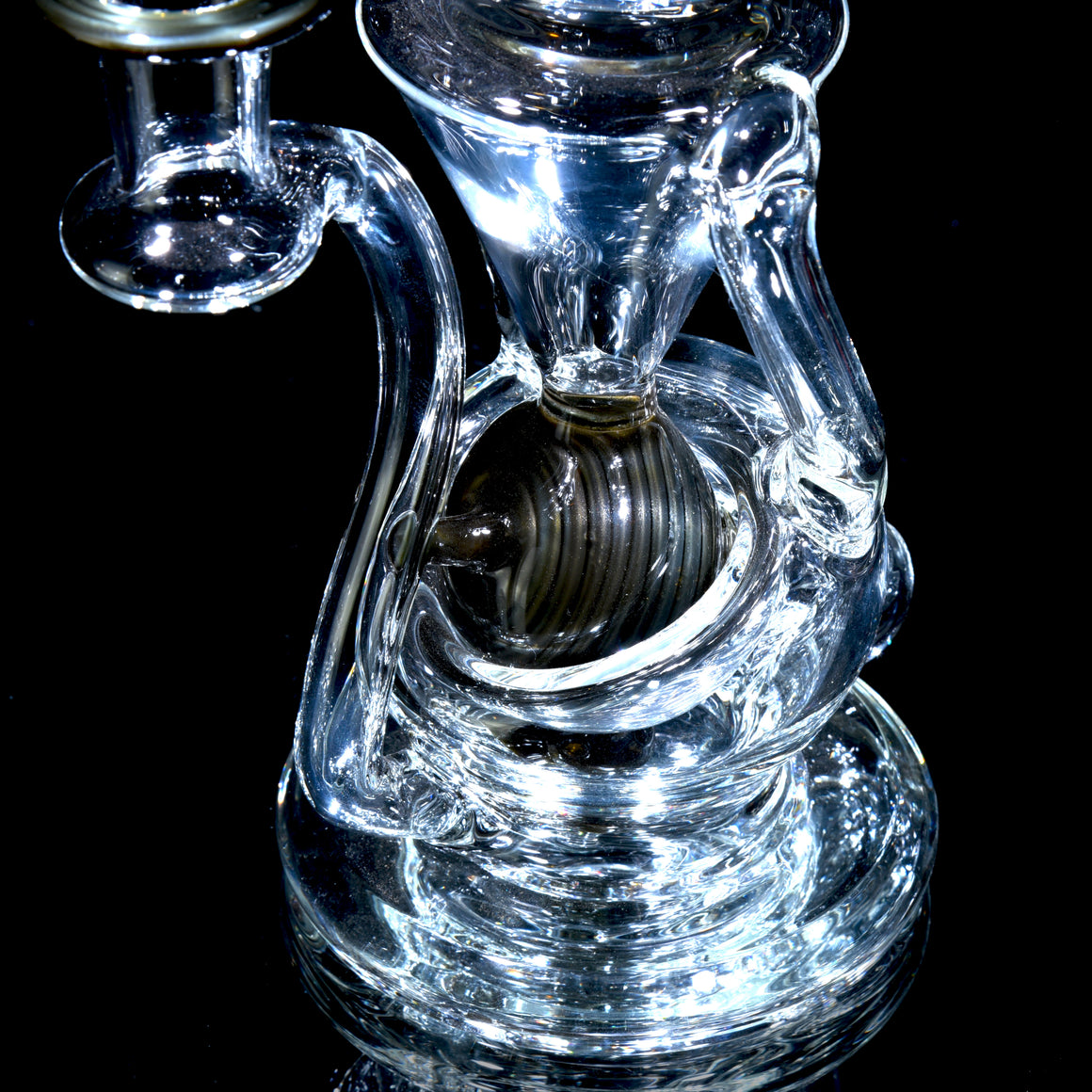 Observatory Double-uptake Spherical Recycler - Chromium - 14mm Female