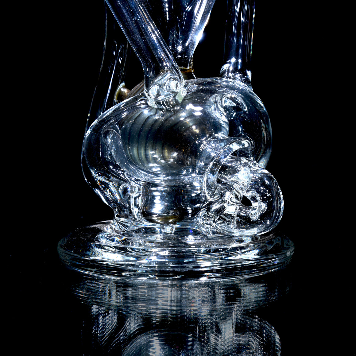 Observatory Double-uptake Spherical Recycler - Chromium - 14mm Female