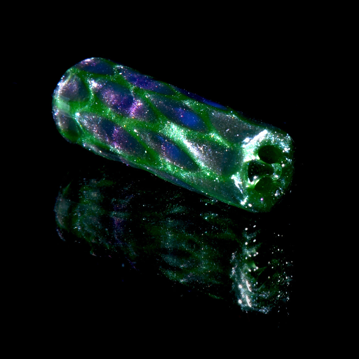 Fully-worked Joint/Blunt Holder w/ Built-in Filter - Royal Jelly/Millennium Moss