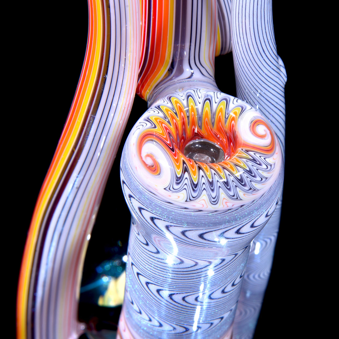 XL Dichroic Linework Standup Sherlock Bubbler