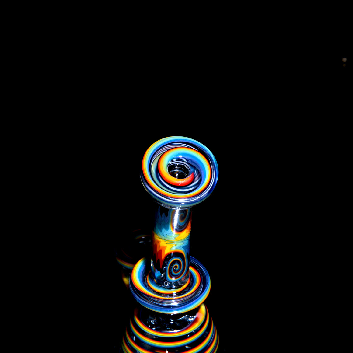 Bipolar Jailbird Rainbow Linework Bentneck Beaker Banger Hanger - 10mm Female