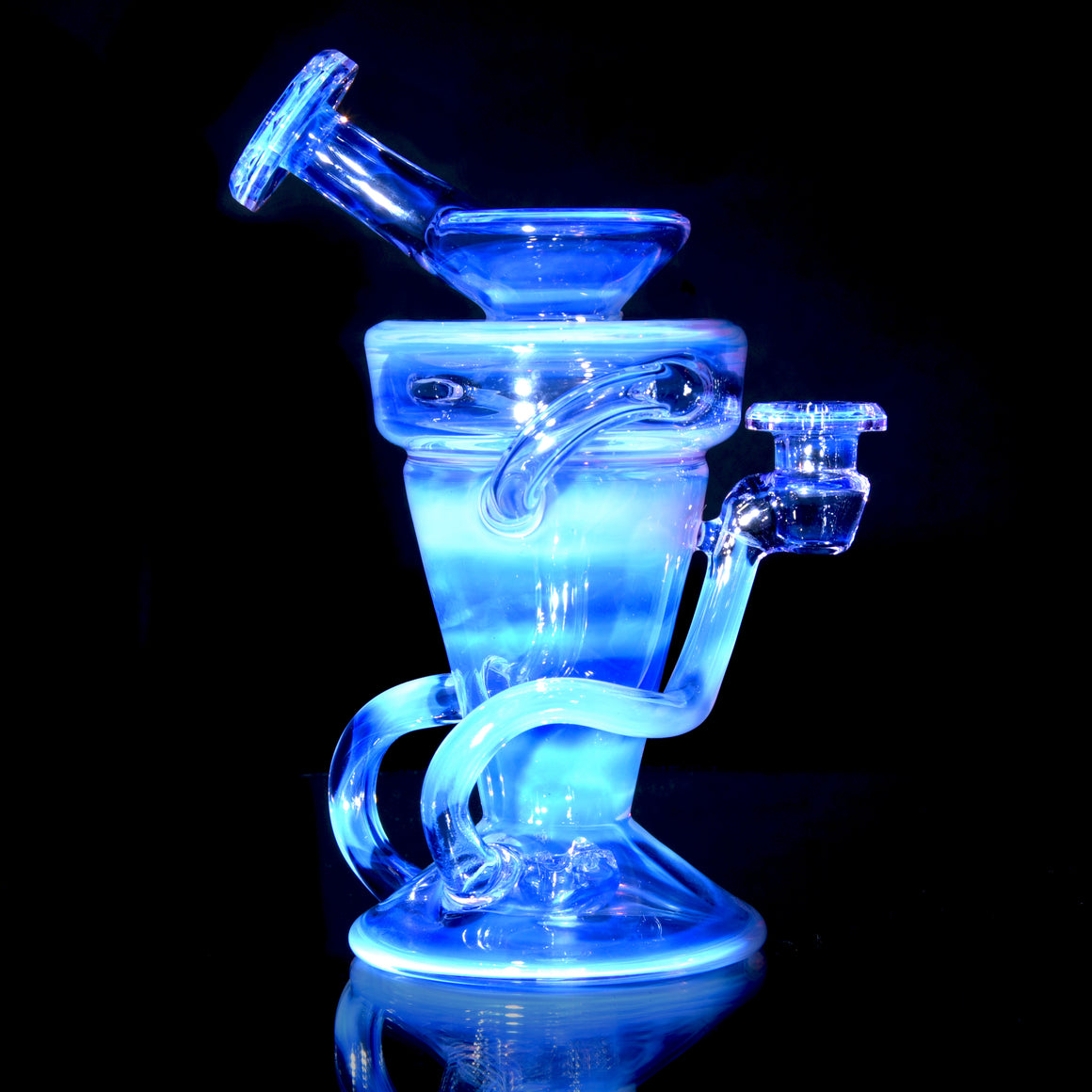 Faceted Full-size Double-uptake Refined Klein Recycler - CFL Gemini - 10mm Female