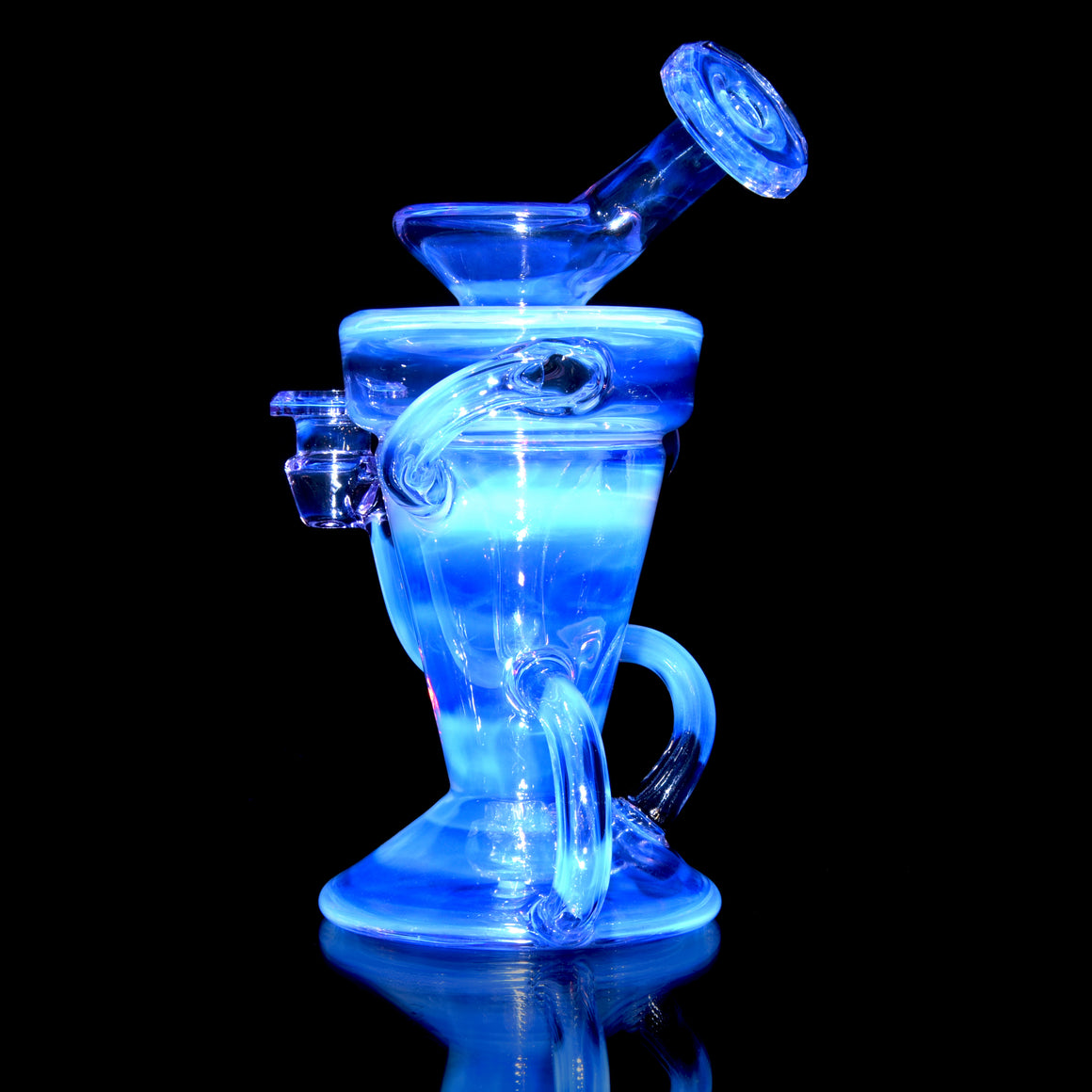 Faceted Full-size Double-uptake Refined Klein Recycler - CFL Gemini - 10mm Female