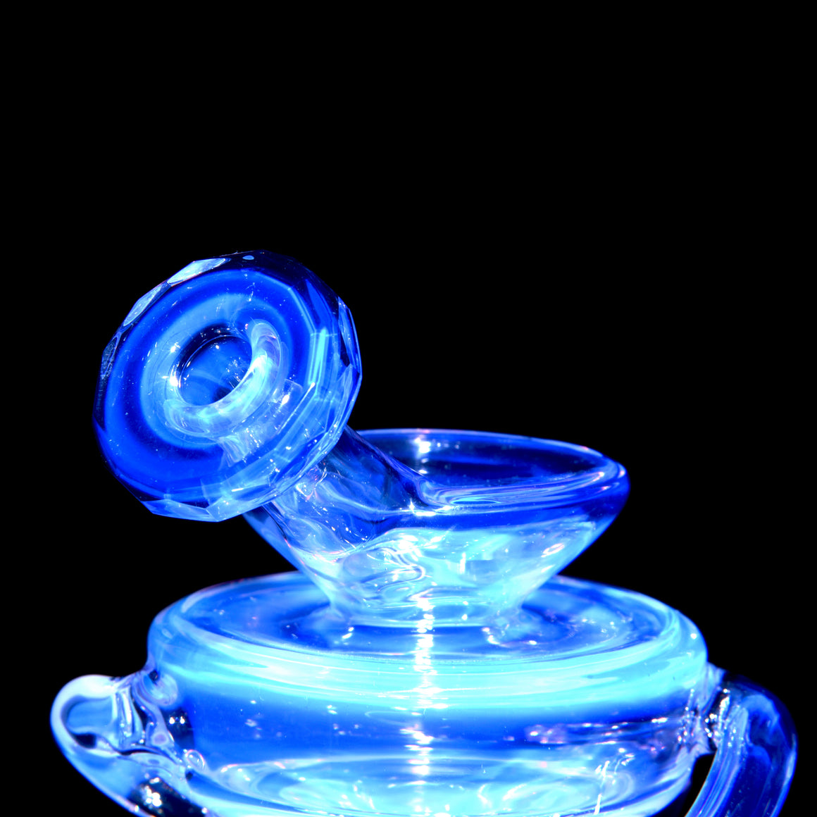 Faceted Full-size Double-uptake Refined Klein Recycler - CFL Gemini - 10mm Female