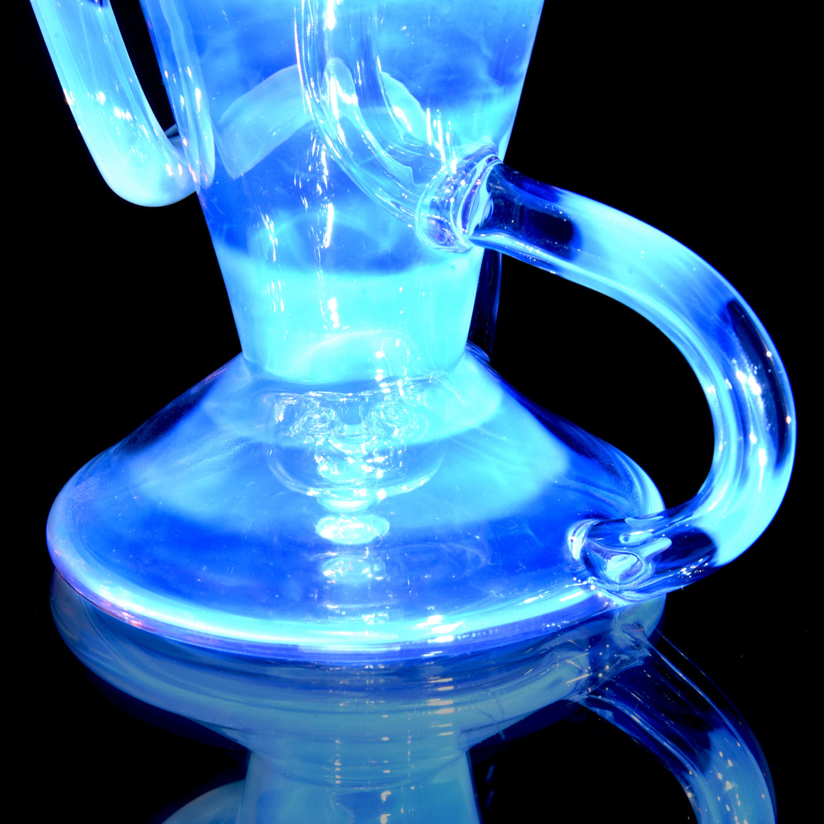 Faceted Full-size Double-uptake Refined Klein Recycler - CFL Gemini - 10mm Female