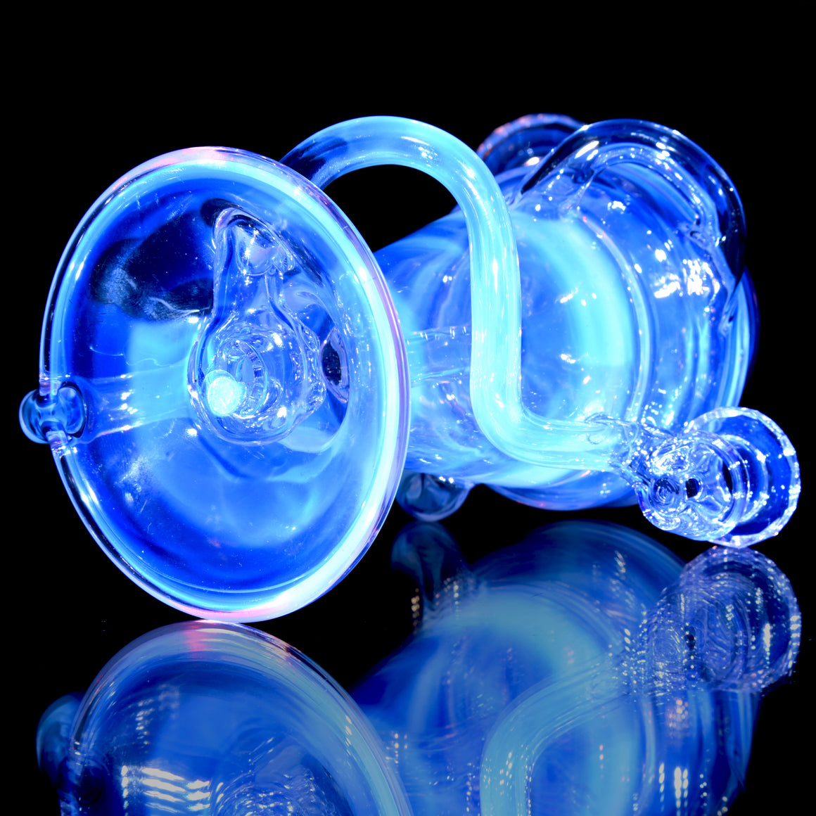 Faceted Full-size Double-uptake Refined Klein Recycler - CFL Gemini - 10mm Female