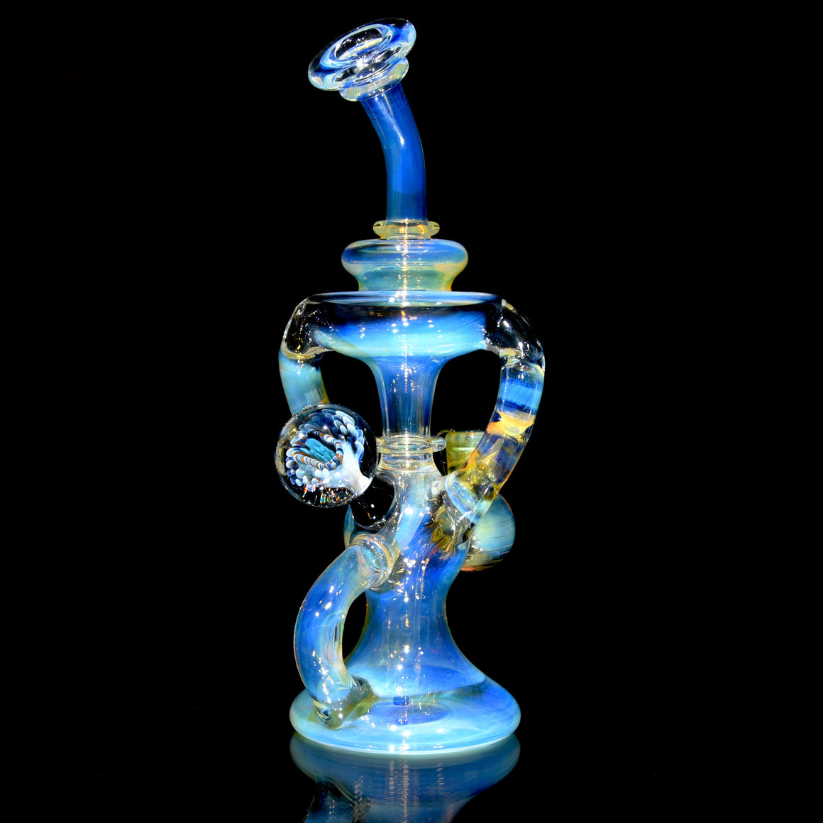 Fully-fumed Intercooled Double-Uptake Klein Recycler - 14mm Female