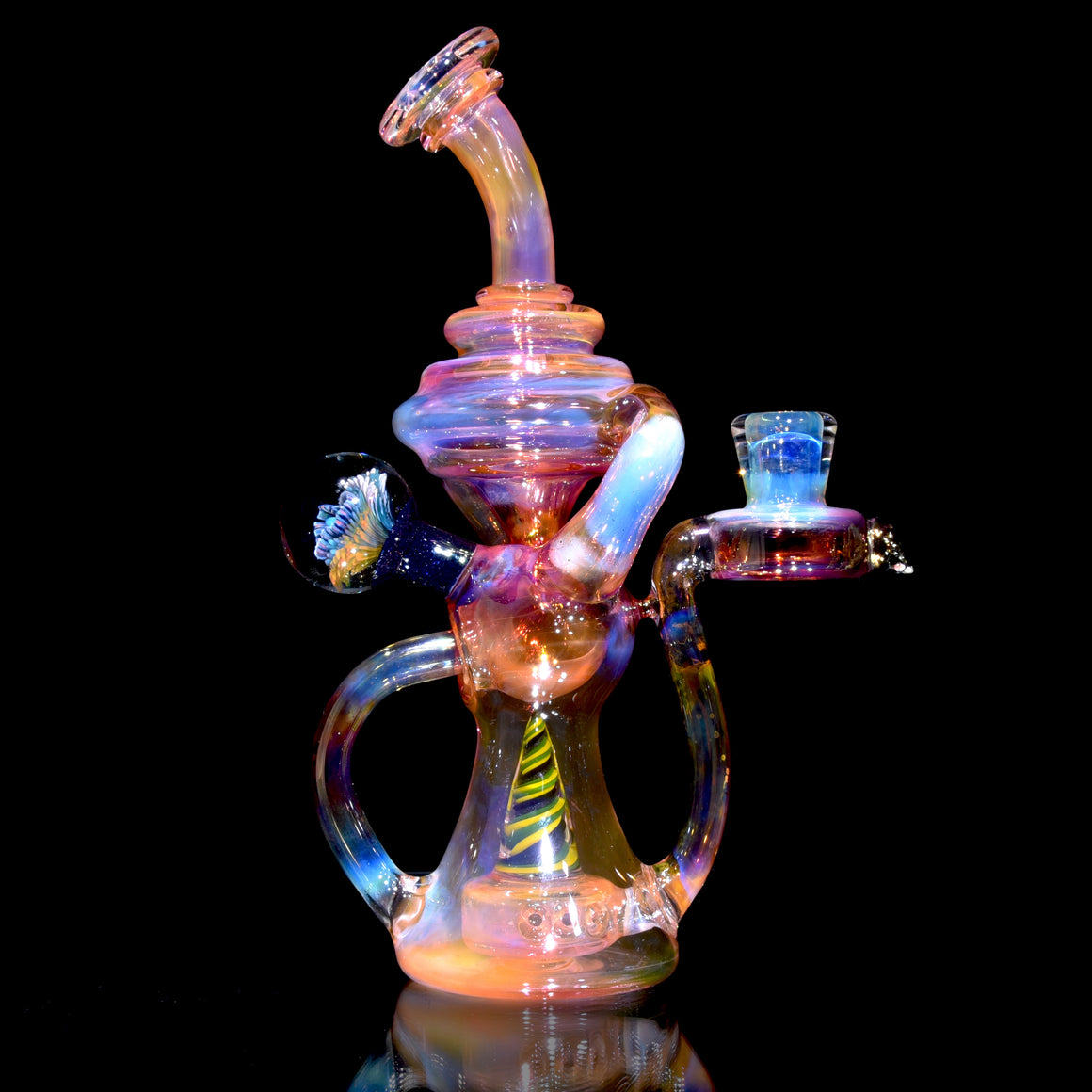 Fully-fumed Double-Uptake Ball Klein Recycler - 14mm Female