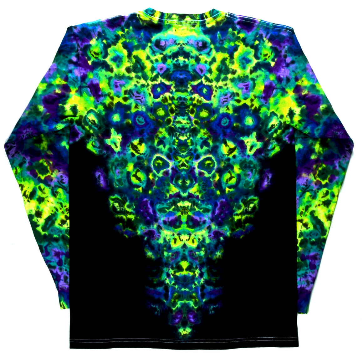 Medium Long-sleeve Tie Dye T-Shirt - UV Reactive Fade