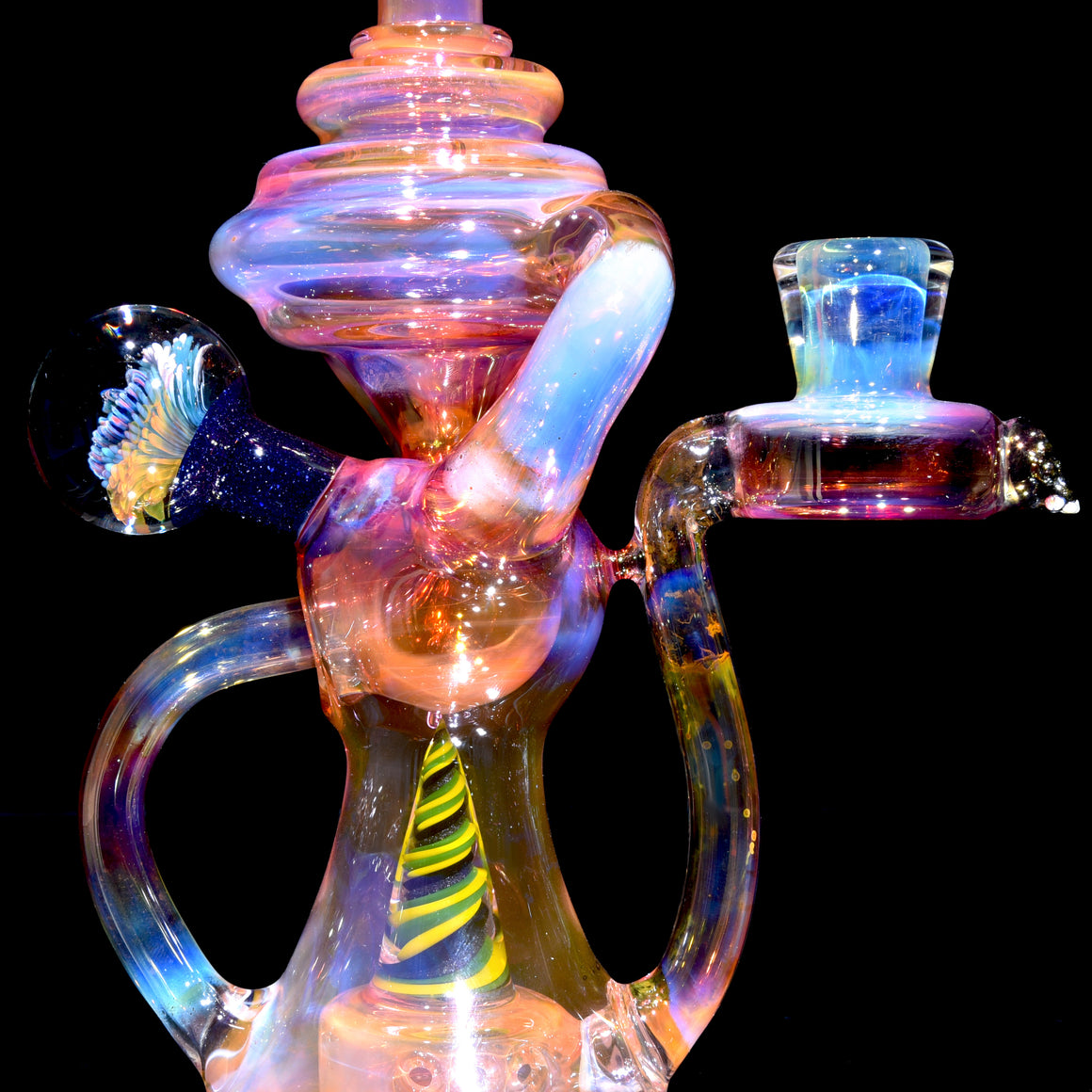 Fully-fumed Double-Uptake Ball Klein Recycler - 14mm Female