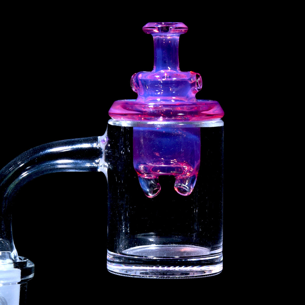 Full-color Dual-intake Spinner Cap for 25-30mm Bucket Bangers - Telemagenta