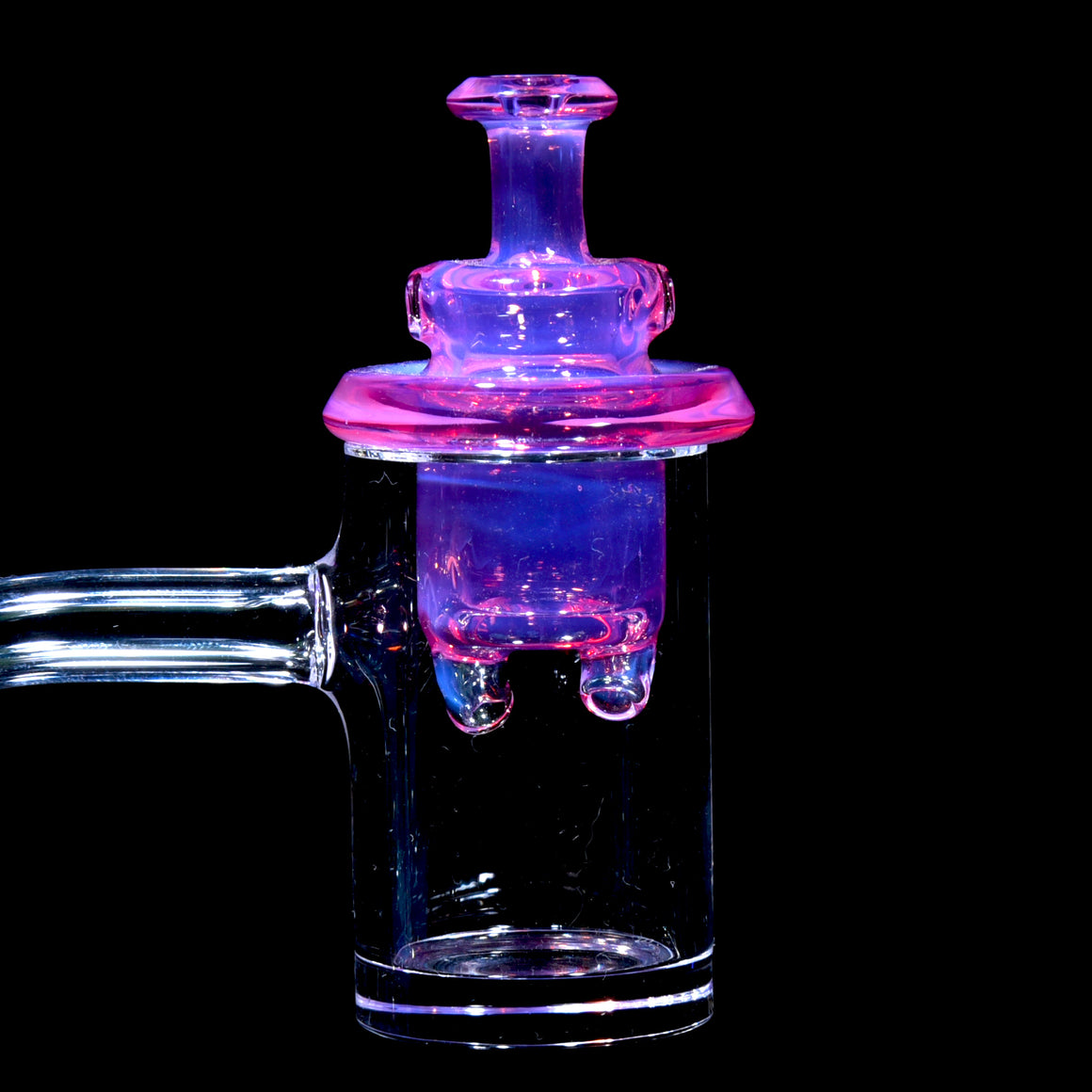 Full-color Dual-intake Spinner Cap for 25-30mm Bucket Bangers - Telemagenta