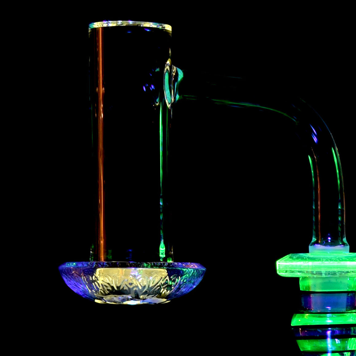 Sir Newton UV Reactive Auto-spinning Turbine Blender - 10mm/90° Joint