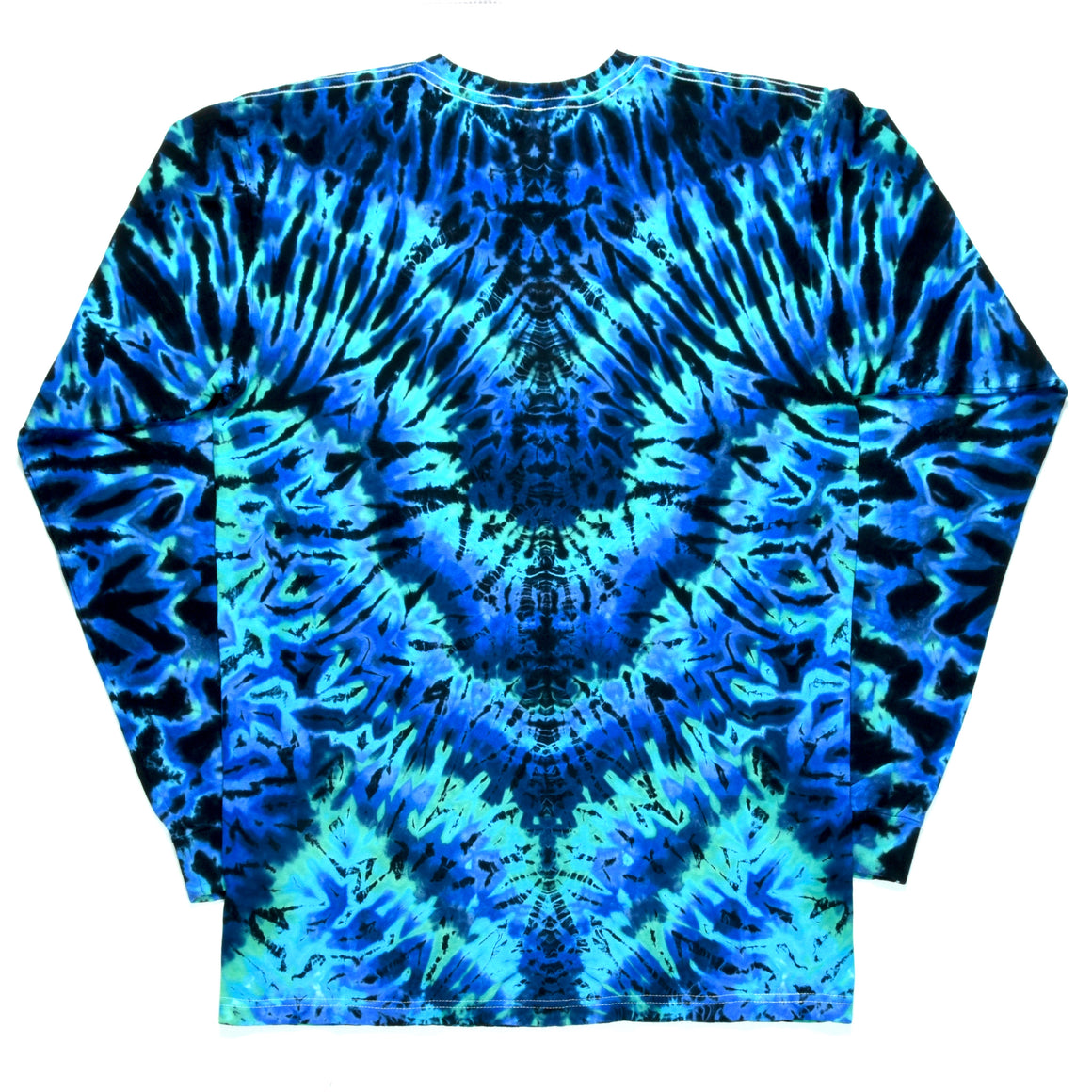 Medium Long-sleeve Tie Dye T-Shirt - Aquatic Mandala Combo