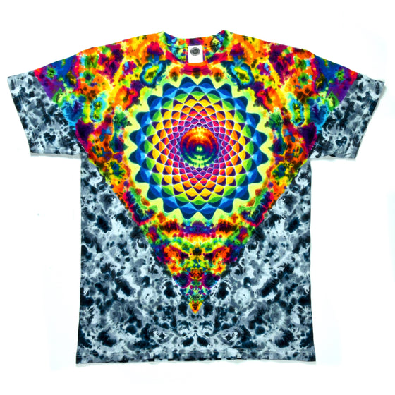 Medium Tie Dye T-Shirt - UV Jailbird V Mandala Combo