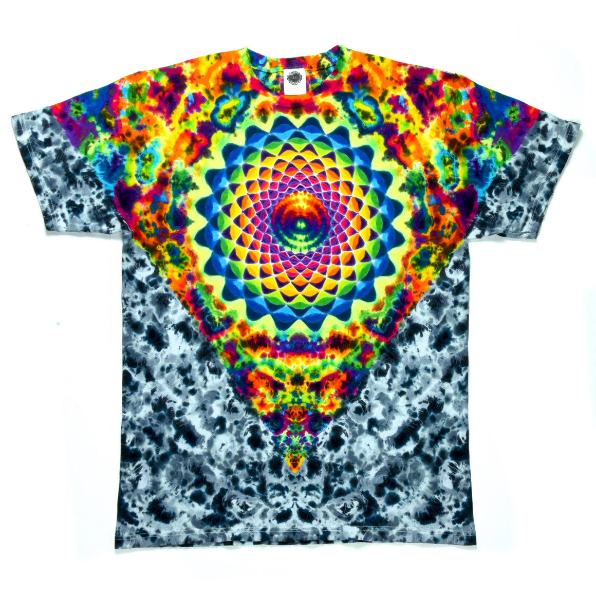 Medium Tie Dye T-Shirt - UV Jailbird V Mandala Combo