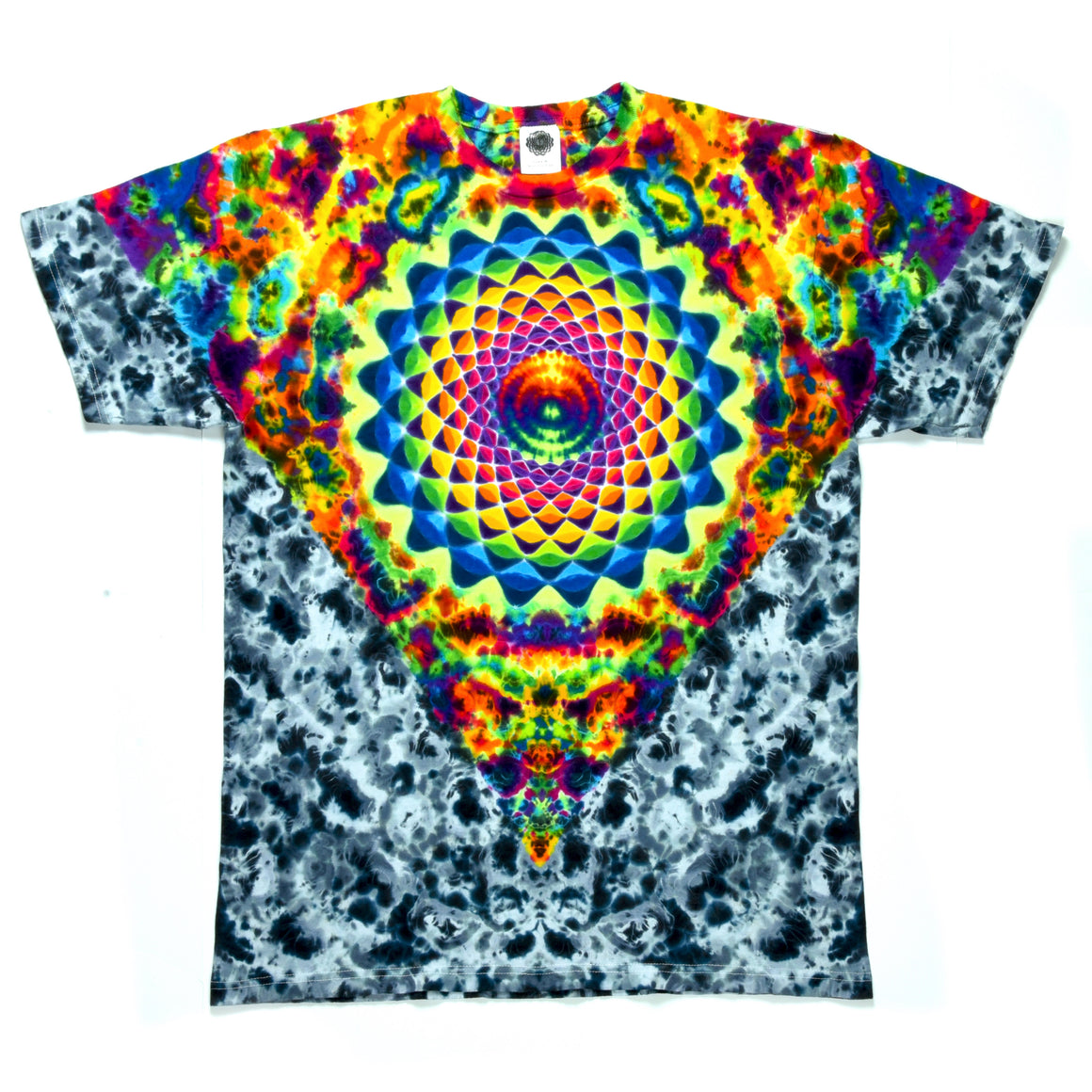 Medium Tie Dye T-Shirt - UV Jailbird Mandala Combo