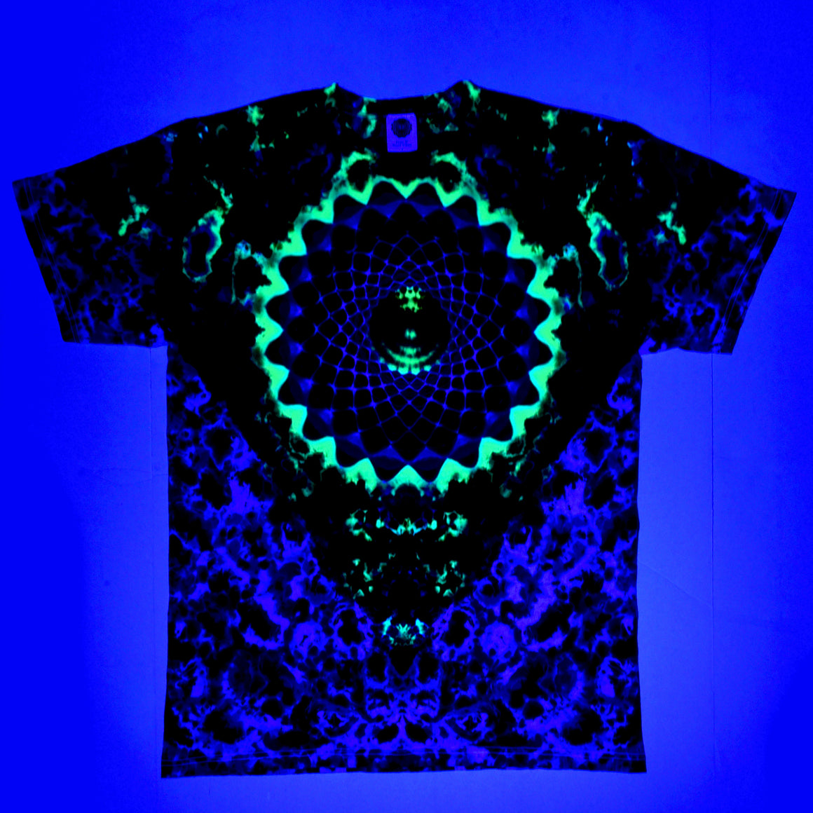 Medium Tie Dye T-Shirt - UV Jailbird Mandala Combo