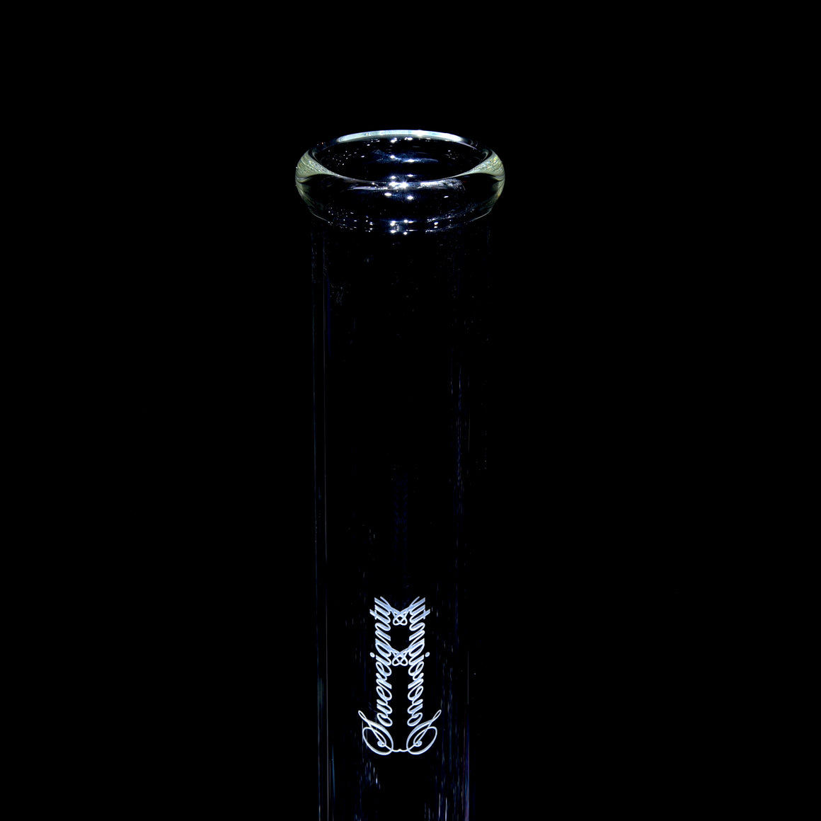 50x5mm Imperial Perc Straight Tube w/ 4-hole Slide - Clear - 18mm Male