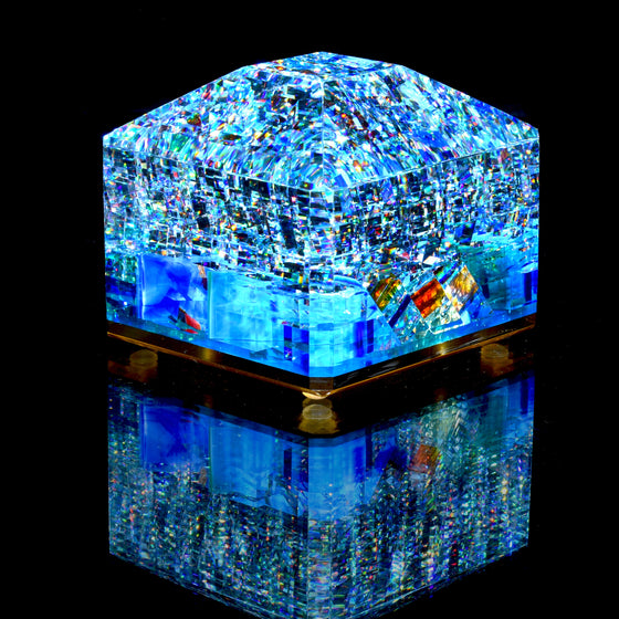 "Bora" Coldworked Gemstone Paperweight