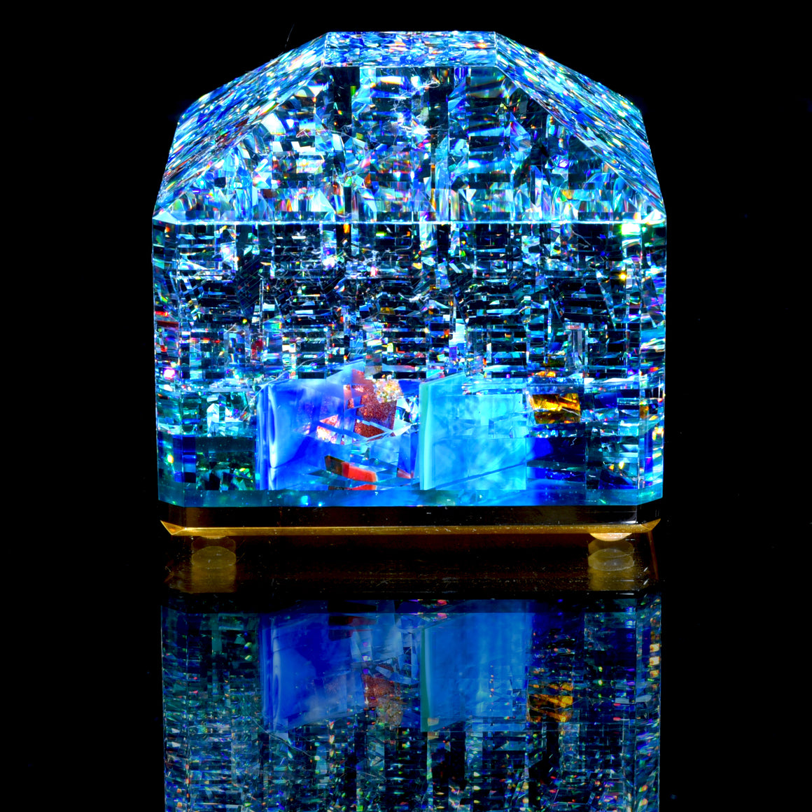 "Bora" Coldworked Gemstone Paperweight