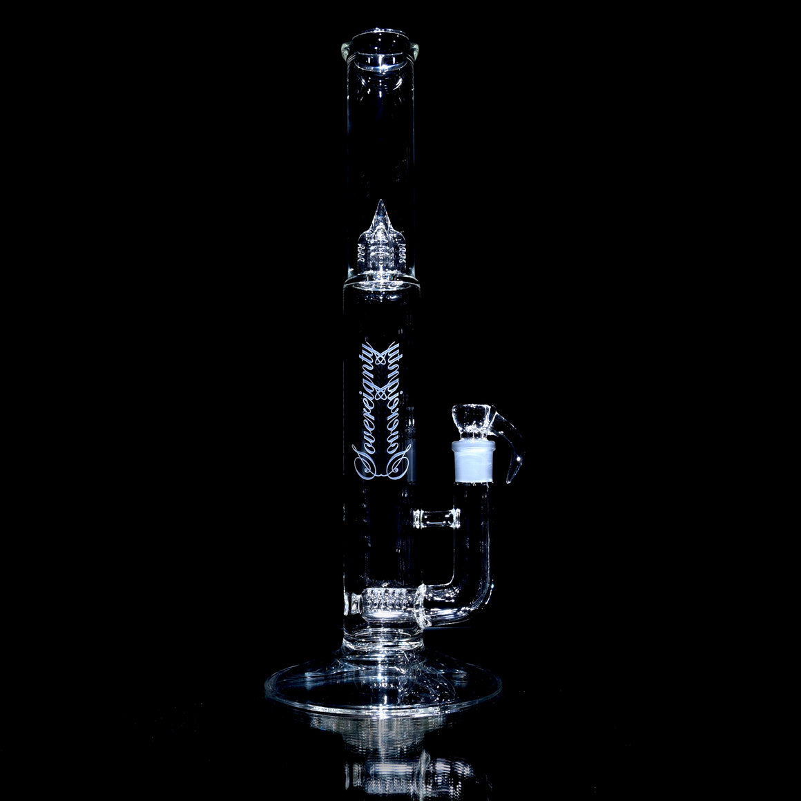 Bishop StemLine 20mm UpGrid Straight Tube w/ 4-hole Slide - Clear - 18mm Male