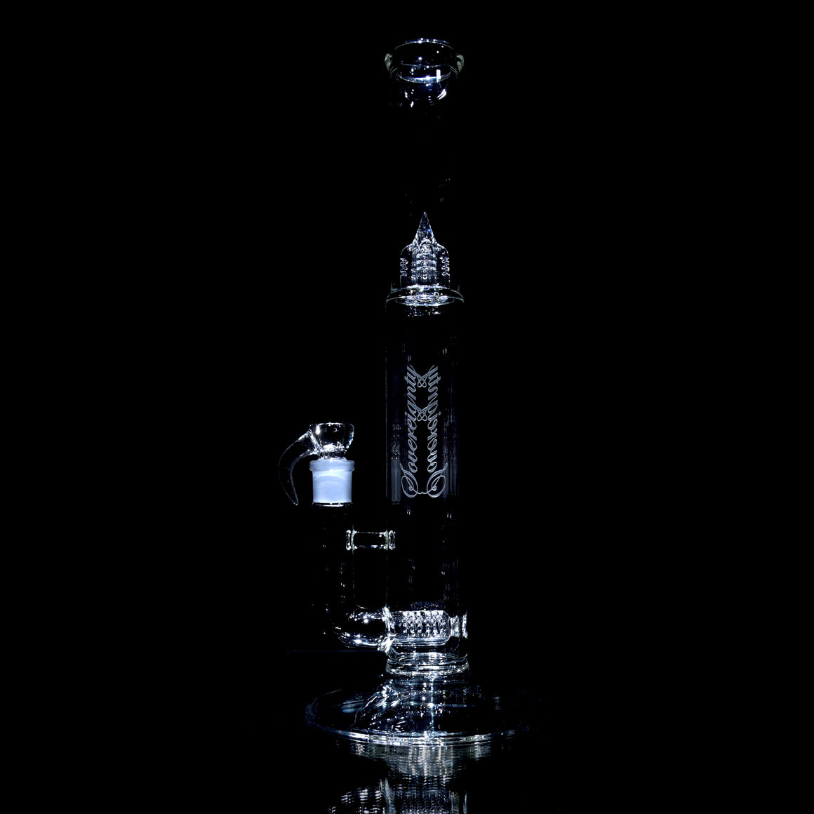 Bishop StemLine 20mm UpGrid Straight Tube w/ 4-hole Slide - Clear - 18mm Male