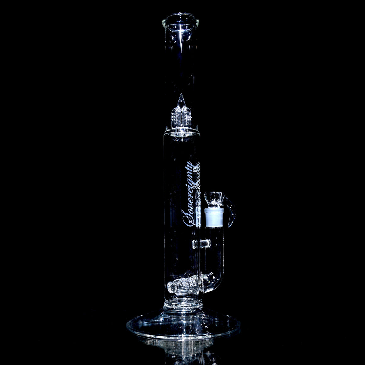 Bishop StemLine 20mm UpGrid Straight Tube w/ 4-hole Slide - Clear - 18mm Male