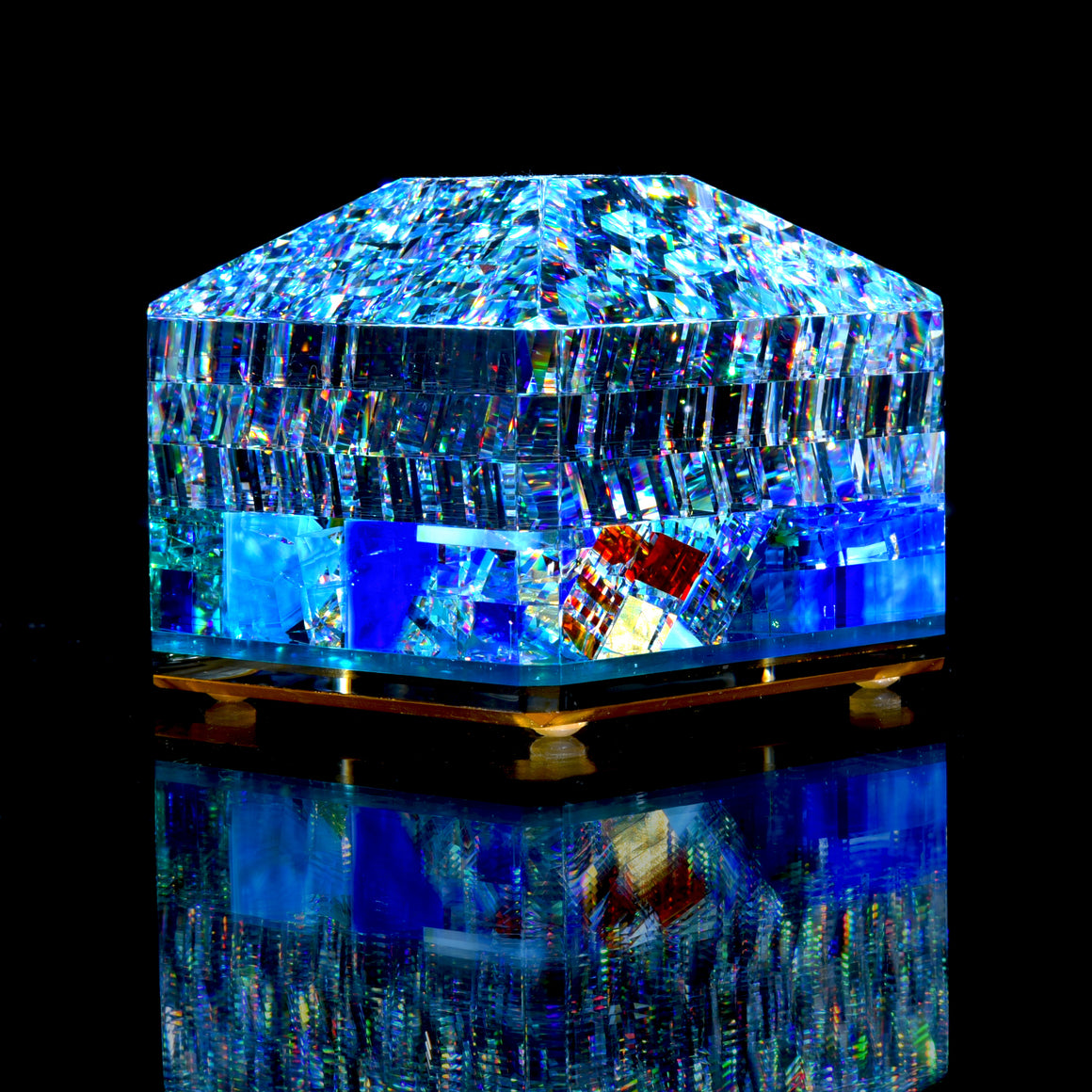 "Bora" Coldworked Gemstone Paperweight