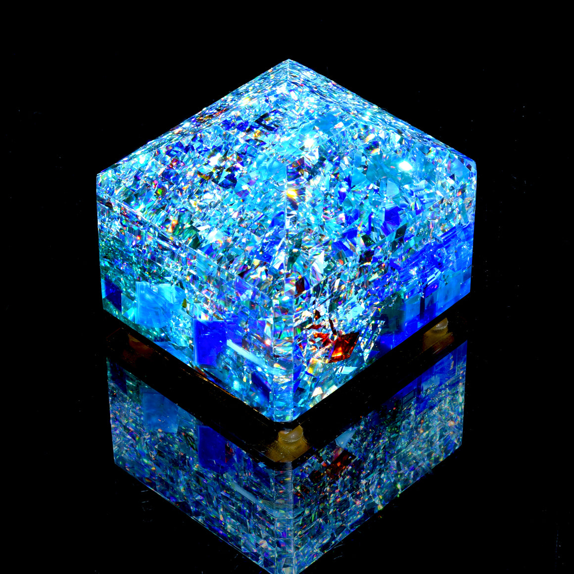 "Bora" Coldworked Gemstone Paperweight