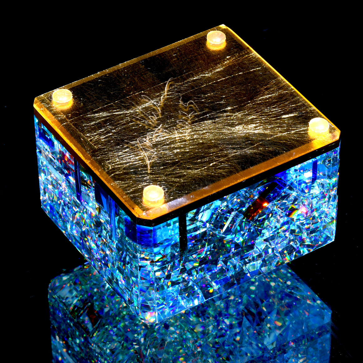 "Bora" Coldworked Gemstone Paperweight