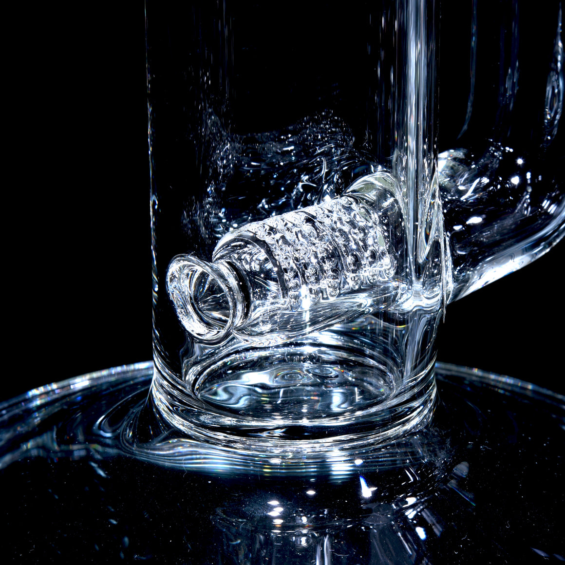 Bishop StemLine 20mm UpGrid Straight Tube w/ 4-hole Slide - Clear - 18mm Male