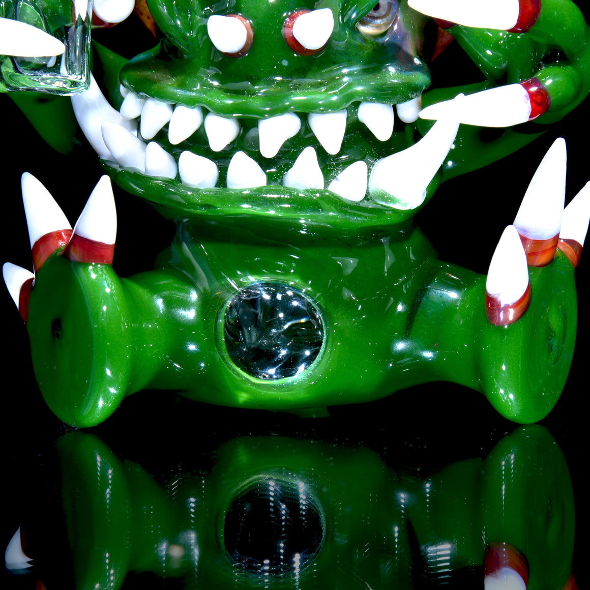 Green Spikey Drinking Cryptid Monster Rig - 14mm Female