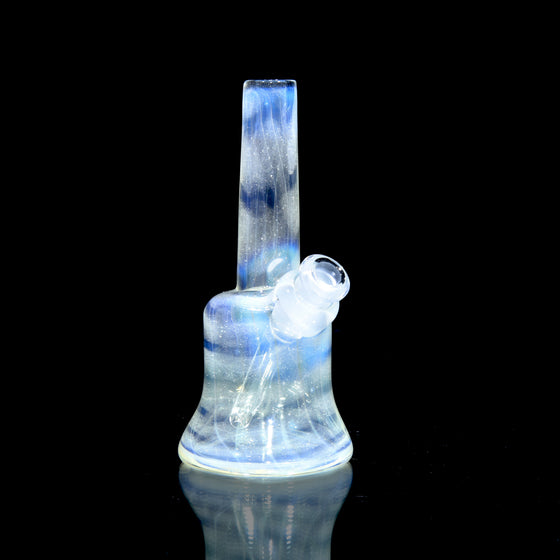 Fully-worked Coilpot Toob w/ Hard Case - Light Yellow over White Dichro