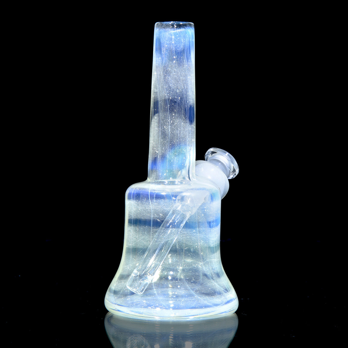 Fully-worked Coilpot Toob w/ Hard Case - Light Yellow over White Dichro