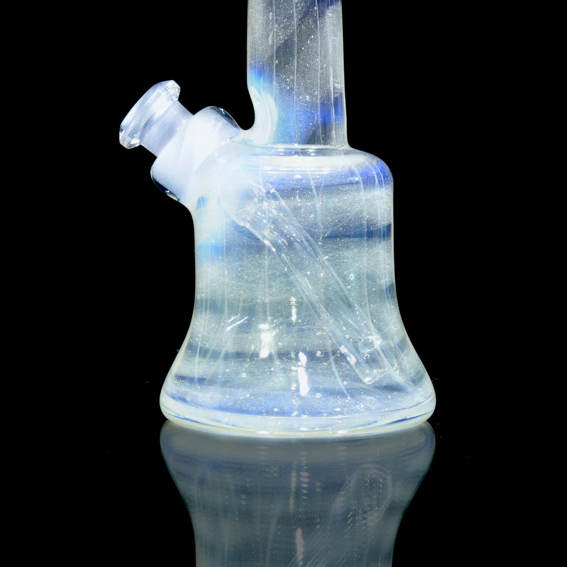 Fully-worked Coilpot Toob w/ Hard Case - Light Yellow over White Dichro