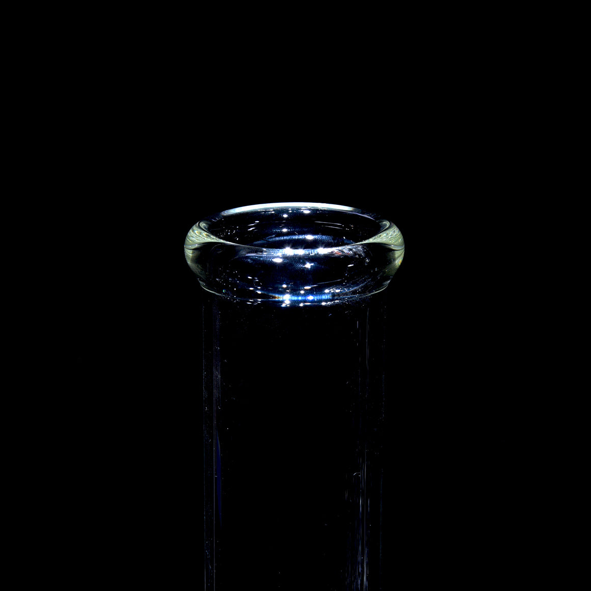 50x5mm 3-Cut 12mm 3-Line Straight Tube w/ 4-hole Slide - Clear - 18mm Male