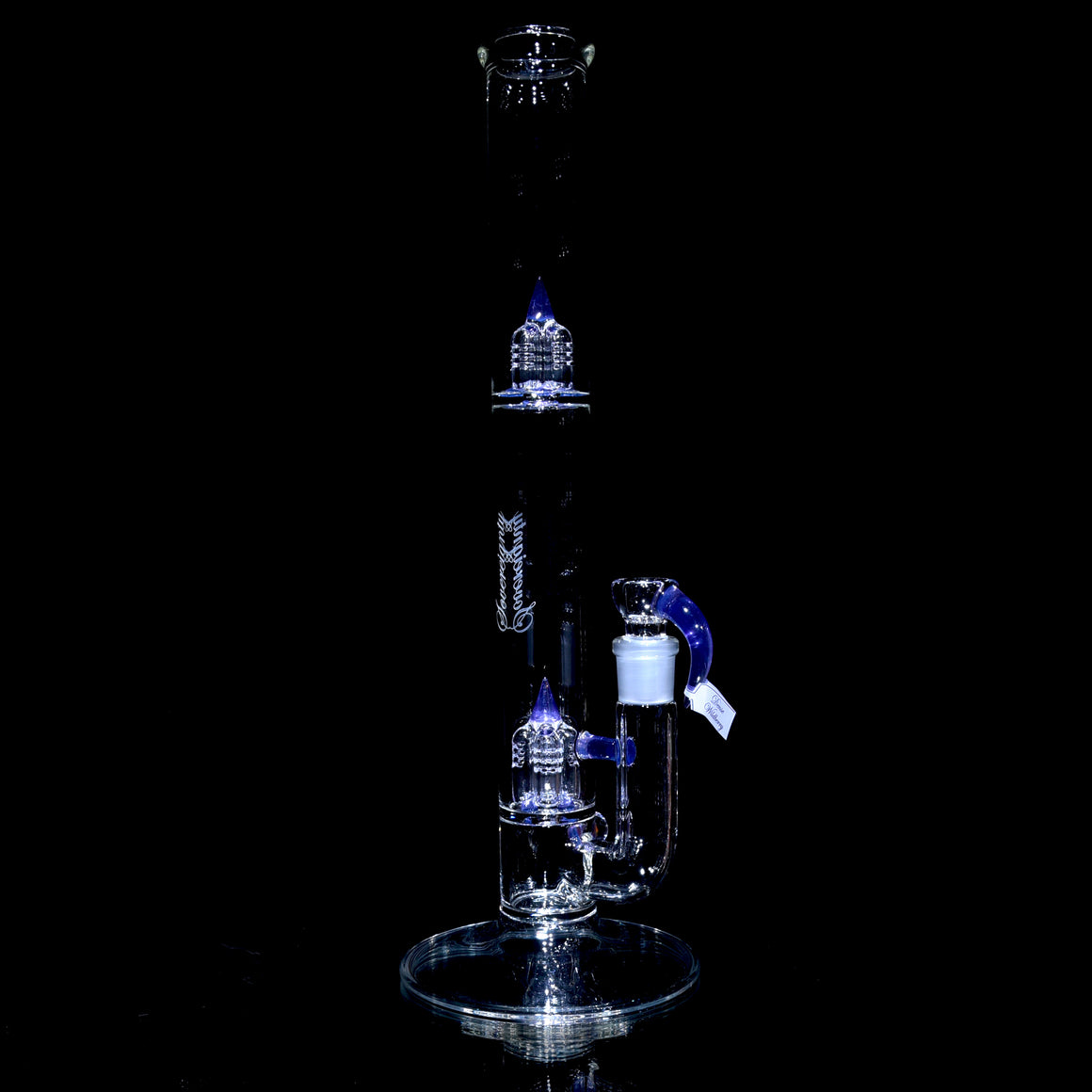 44mm MA Inv4 Straight Tube w/ KJH Millie & Matching 4-hole Slide - Dense Wildberry - 18mm Male