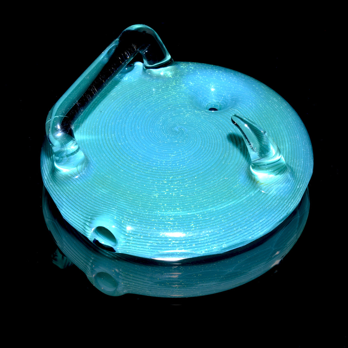 Faceted Dichro Belt Buckle Pipe