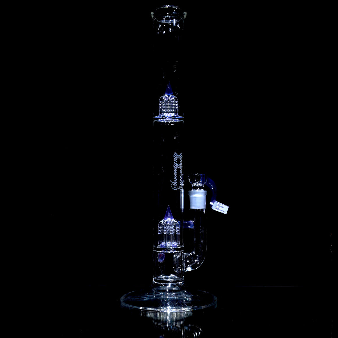 44mm MA Inv4 Straight Tube w/ KJH Millie & Matching 4-hole Slide - Dense Wildberry - 18mm Male