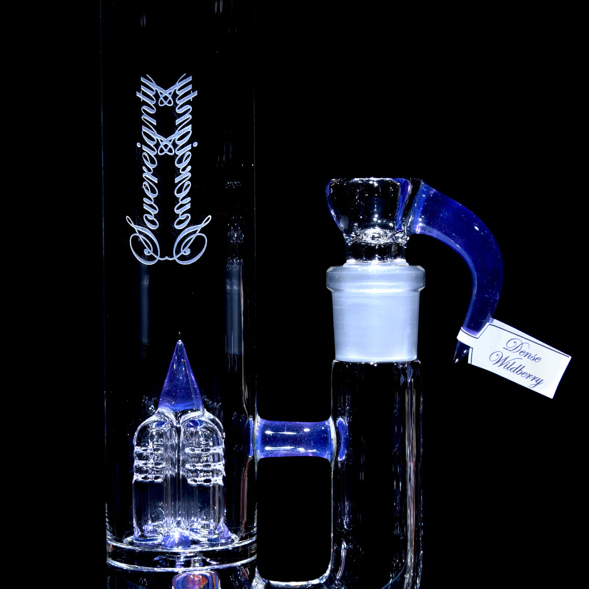 44mm MA Inv4 Straight Tube w/ KJH Millie & Matching 4-hole Slide - Dense Wildberry - 18mm Male