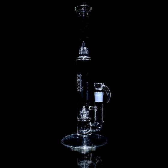 44mm Imperial Straight Tube w/ 4-hole Slide - Clear - 18mm Male