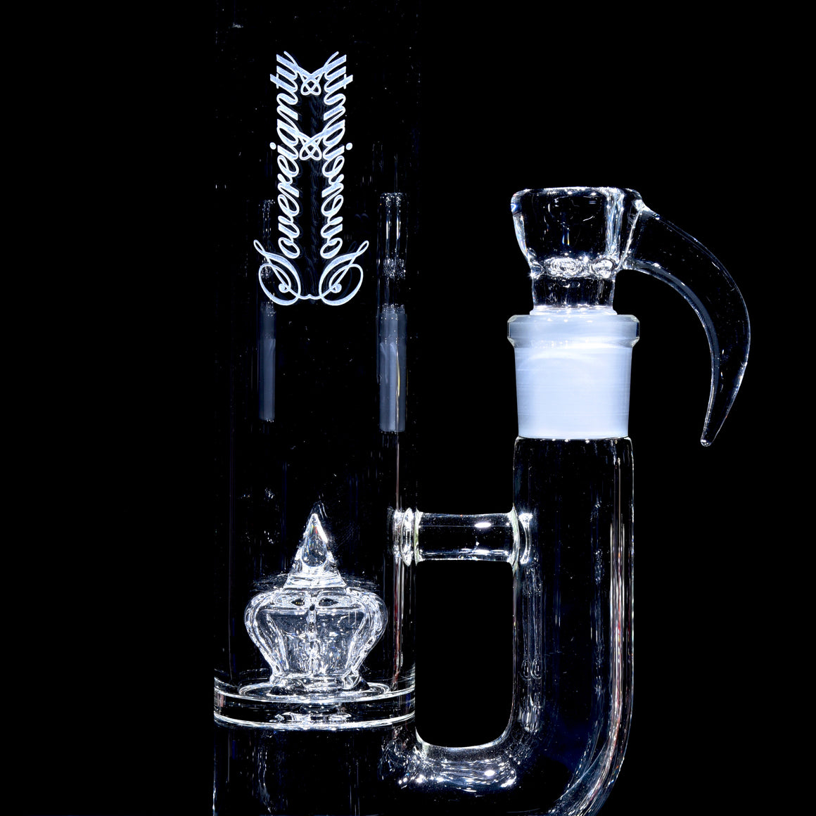 44mm Imperial Straight Tube w/ 4-hole Slide - Clear - 18mm Male
