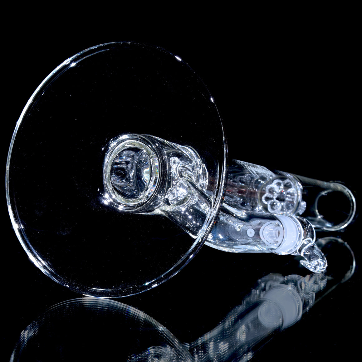 44mm Imperial Straight Tube w/ 4-hole Slide - Clear - 18mm Male