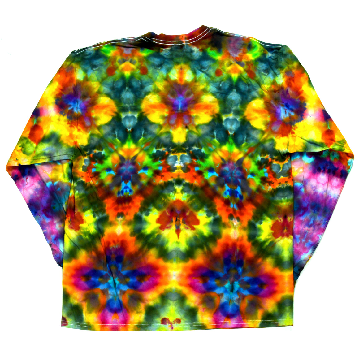 XL Tie Dye Long Sleeve Shirt - Rainbow Kaleidoscope